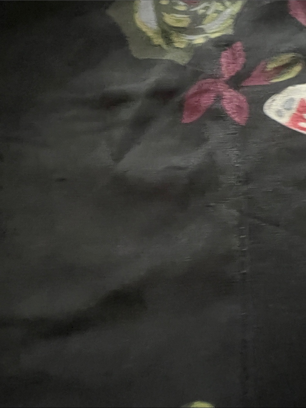 Citron Black Floral & Butterfly Tunic with Lace-Print Sleeves - Picture 5 of 6